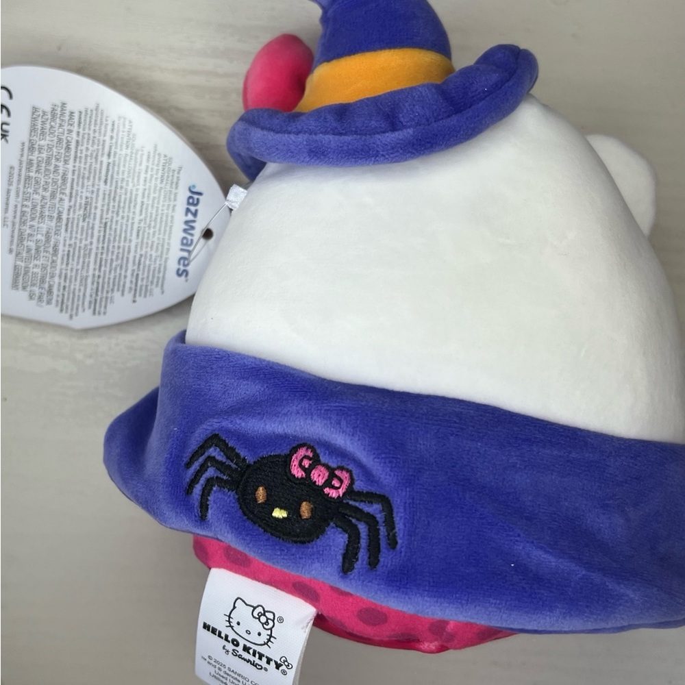 Hello Kitty Mini 7” Squishmellow Halloween Witch  Toy - Pink, Purple, and White - Picture 2 of 3